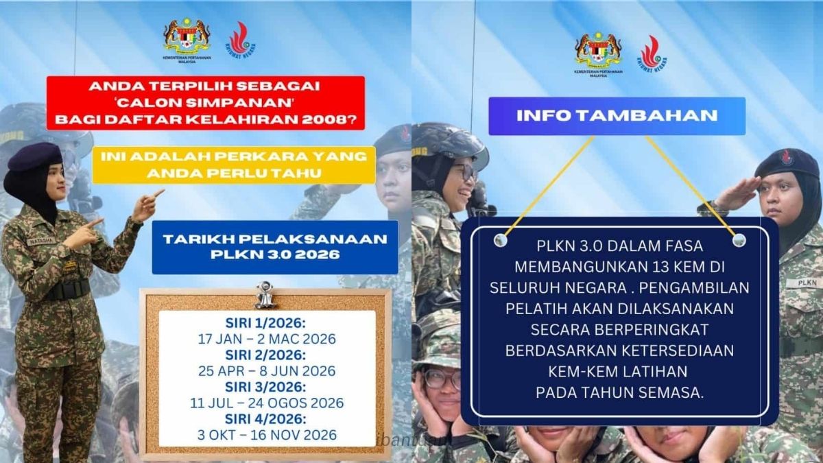 Jadual & Tarikh Penting PLKN 3.0 Siri 2 Tahun 2026